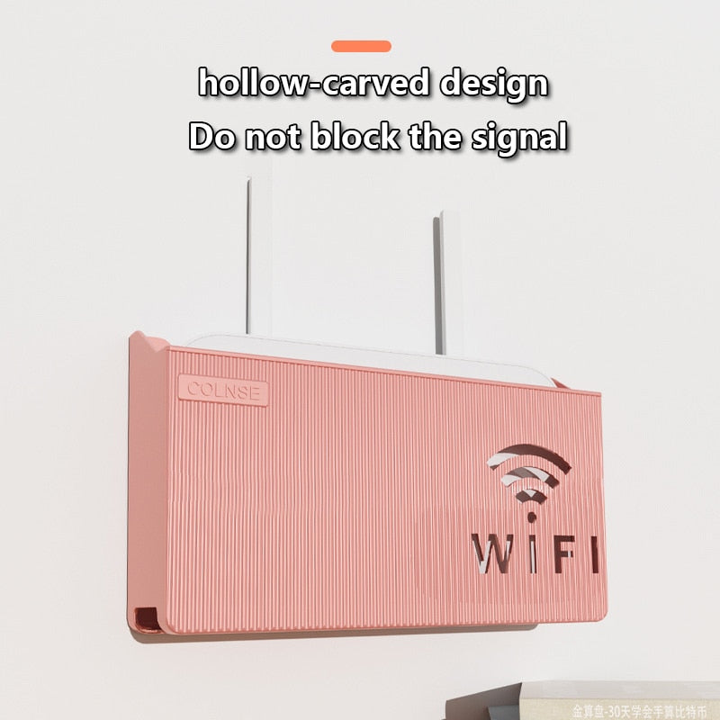 Wireless Wifi Router Shelf Storage Box Wall