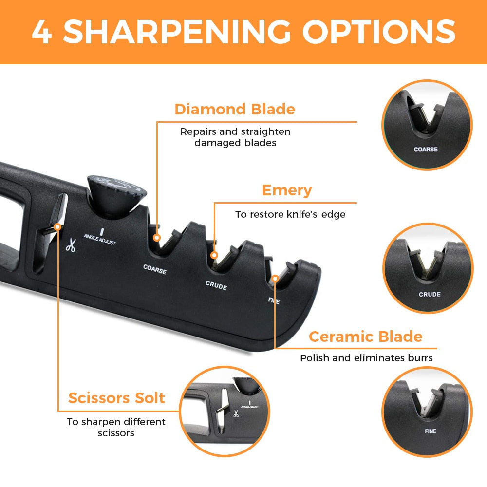 Rodanny Adjustable 4 Stages Scissors Sharpening