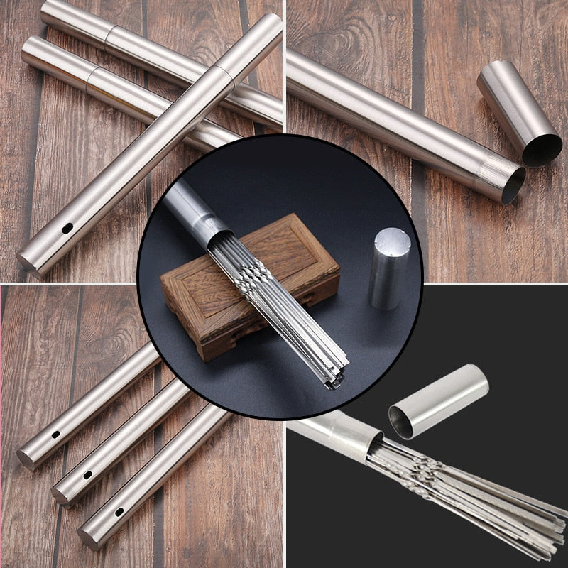 Barbecue Skewer Storage Tube Charcoal