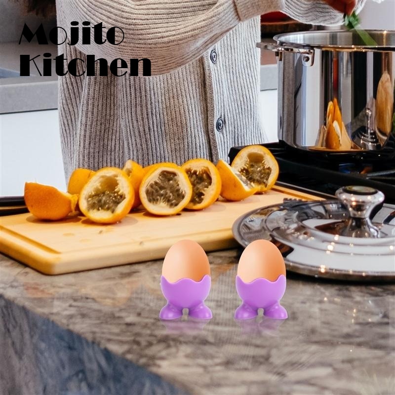 Silicone Egg Cup Holders Colored