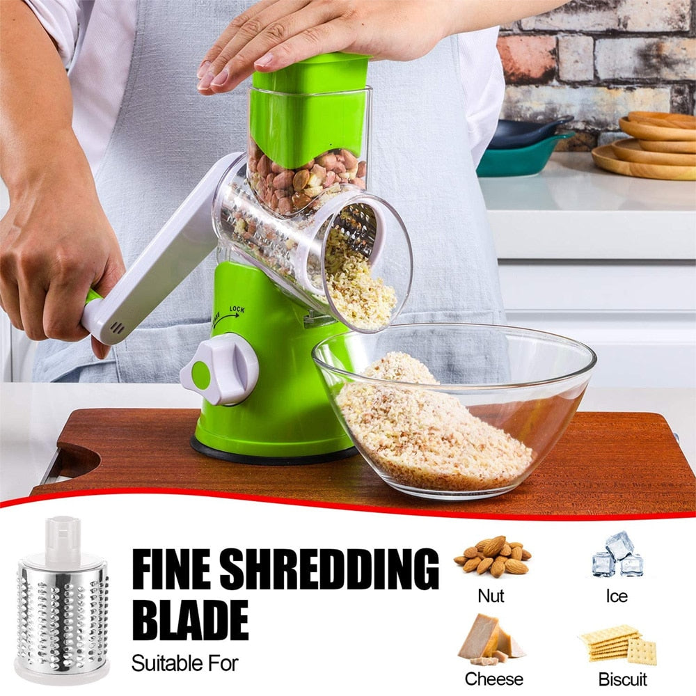 Manual Rotary Grater for Vegetable Cutter Slicer Multifunctional Vegetable Chopper Kitchen Accessories