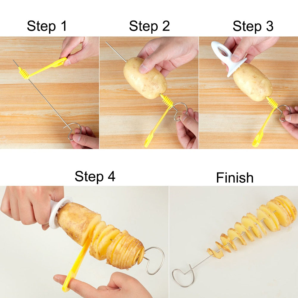 Twisted Spiral Potato Slice Cutter Whirlwind