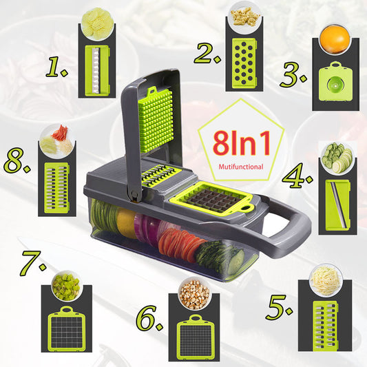 8In1Multifunctional Vegetable Cutter