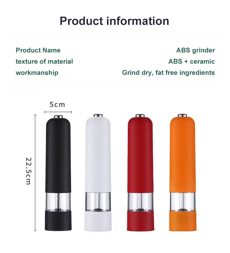 Electric Automatic Pepper Salt Mill