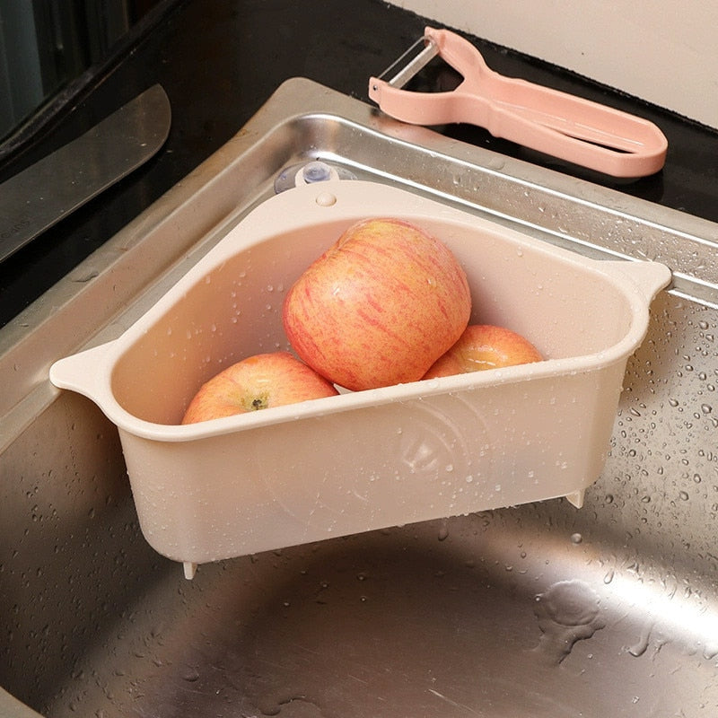 Kitchen Sink Strainer Soap Sponge Storage