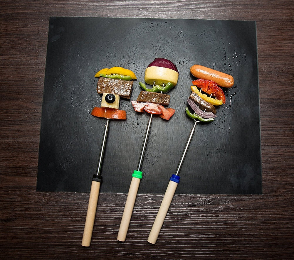 BBQ Grill Mat Barbecue Outdoor Baking Non-stick Pad