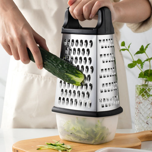 Four-side Box Grater Vegetable Slicer Tower-shaped Potato Cheese Grater