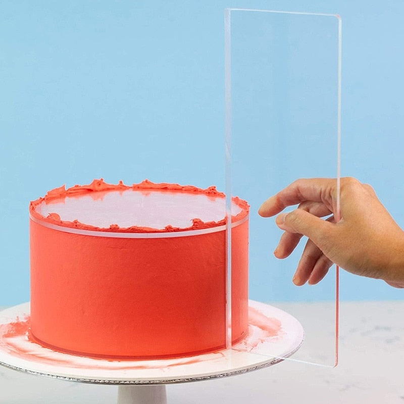 Transparent Cake Cream Scraper