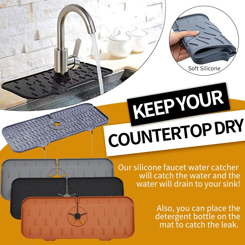 Kitchen Faucet Absorbent Mat Sink