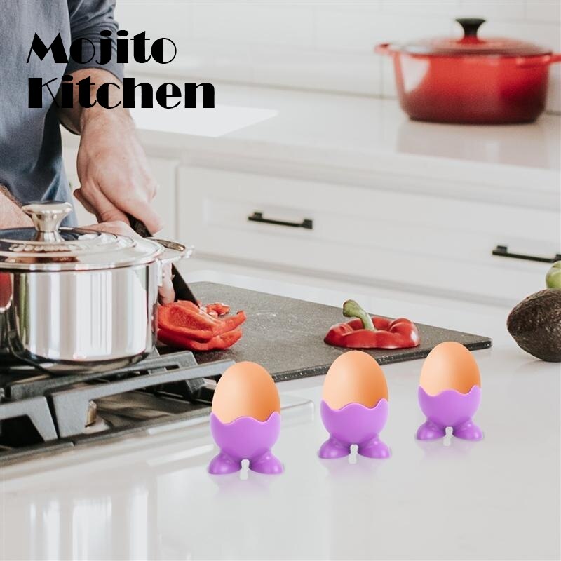 Silicone Egg Cup Holders Colored