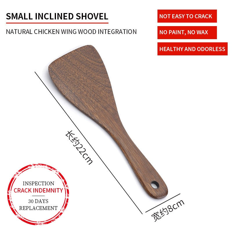 Wooden Spatula Kitchen Nonstick Dedicated