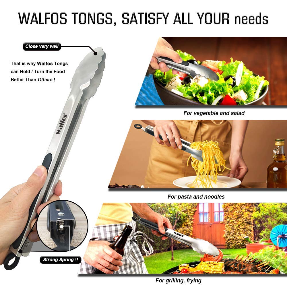 Extra Long Stainless Steel Tongs