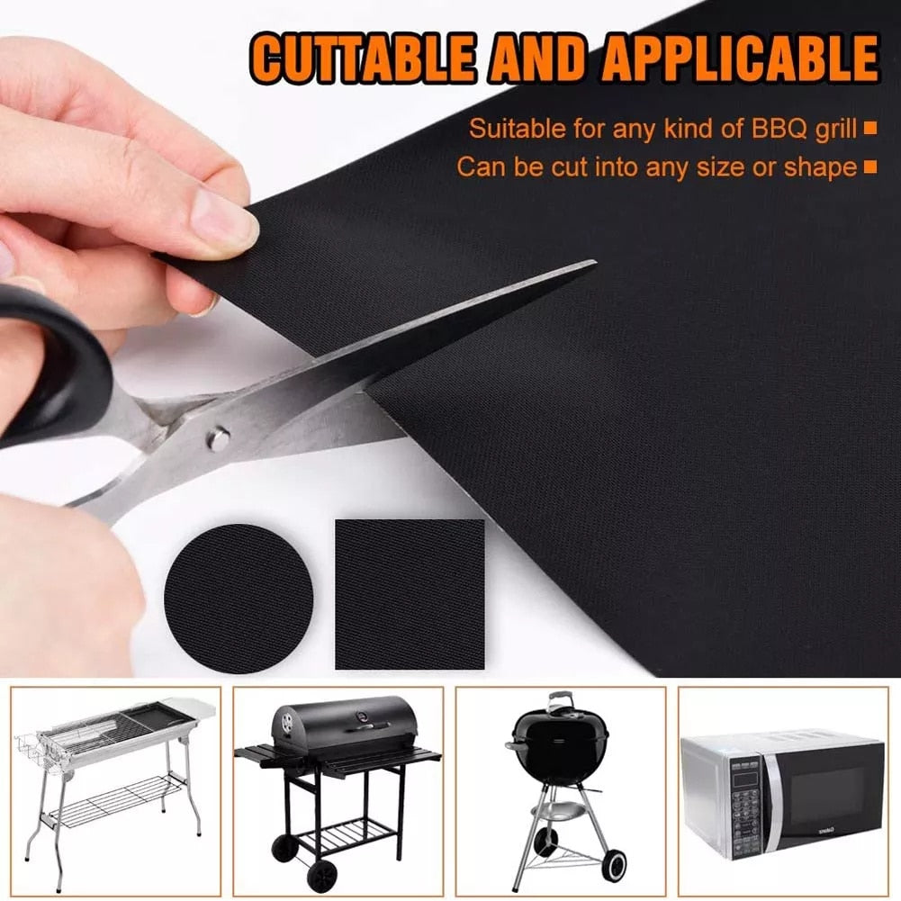 BBQ Grill Mat Barbecue Outdoor Baking Non-stick Pad