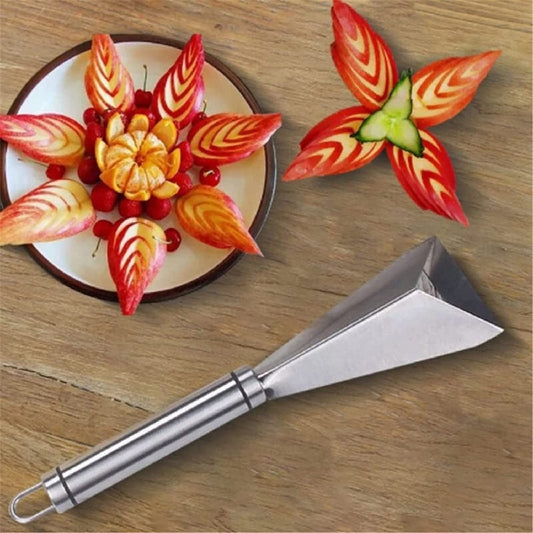 New Stainless Steel Triangle Fruit Carving Knife