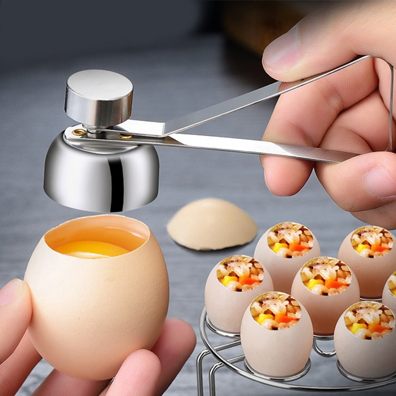 Kitchen Stainless Steel Egg Topper Cutter