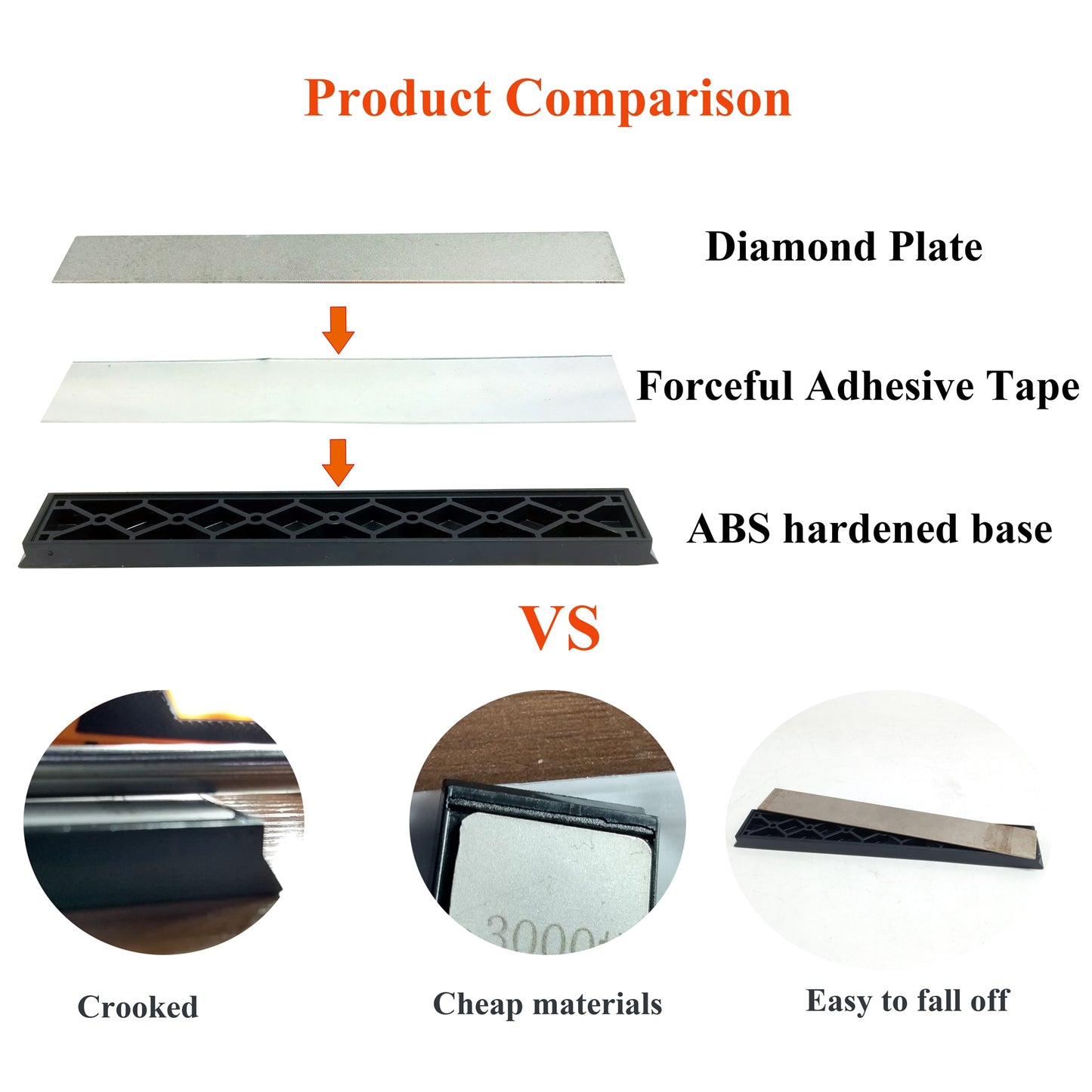 Knife sharpener Diamond bars whetstone