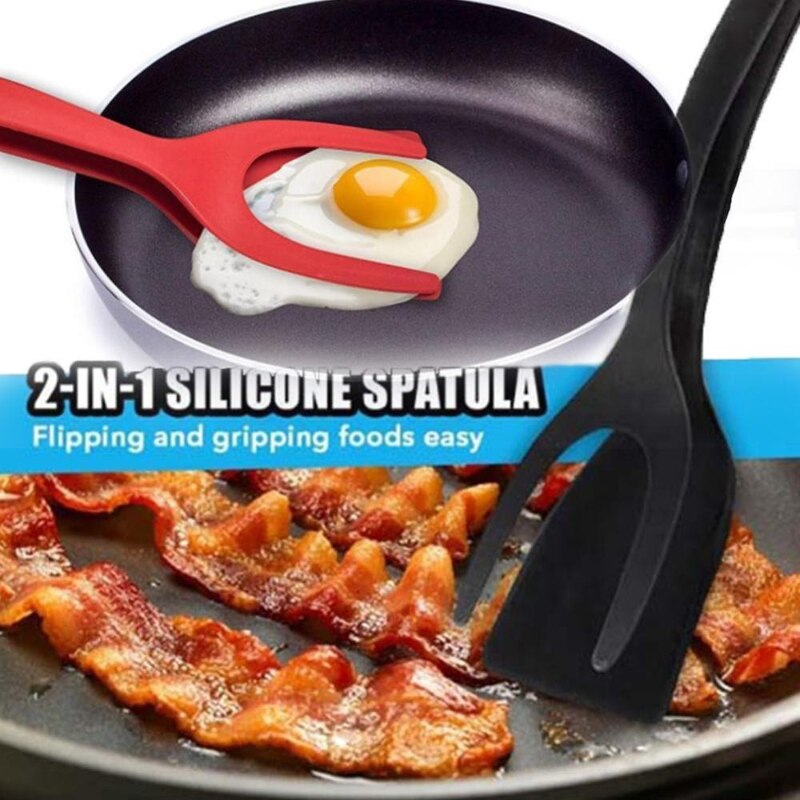 Two-in-one spatula frying