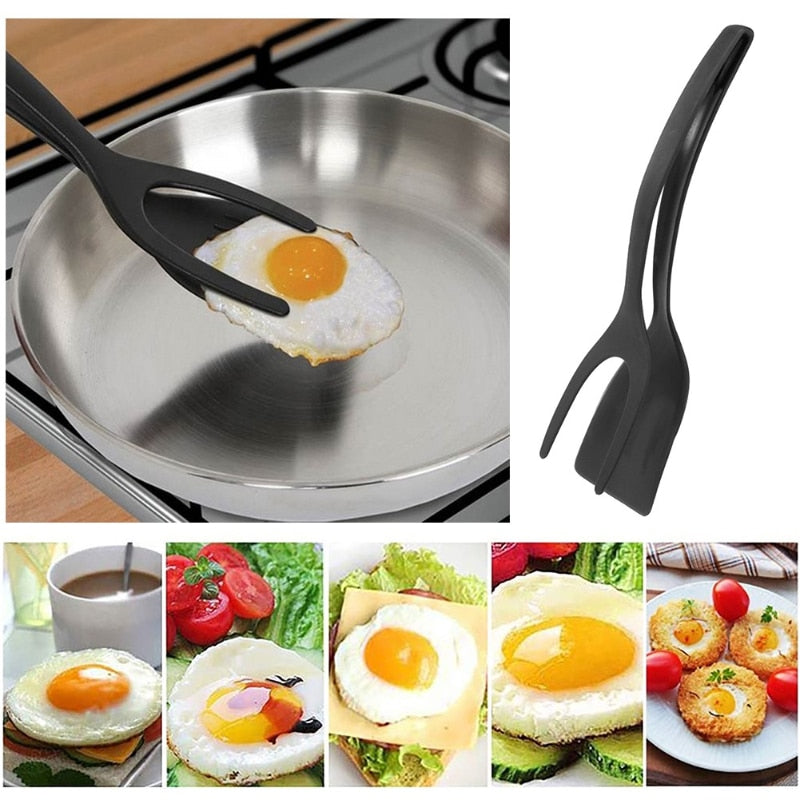 Two-in-one spatula frying