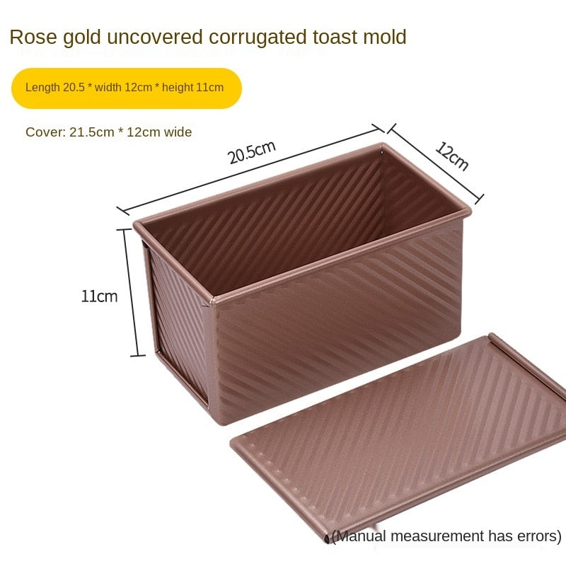 Rectangle Loaf Pan with Cover Bread Baking