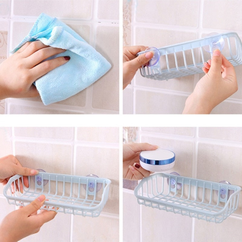 Durable Suction Cup Dishwashing Sponge Holder