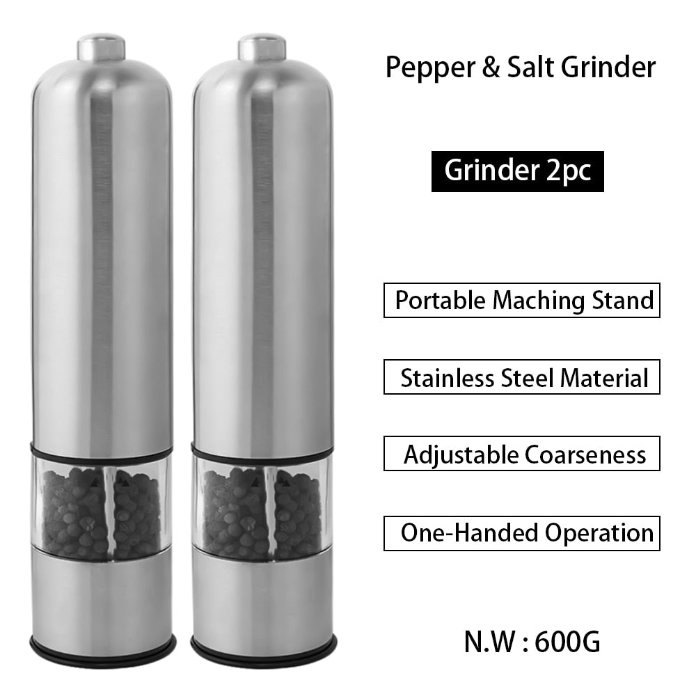 Mill Electric Stainless Steel Spice