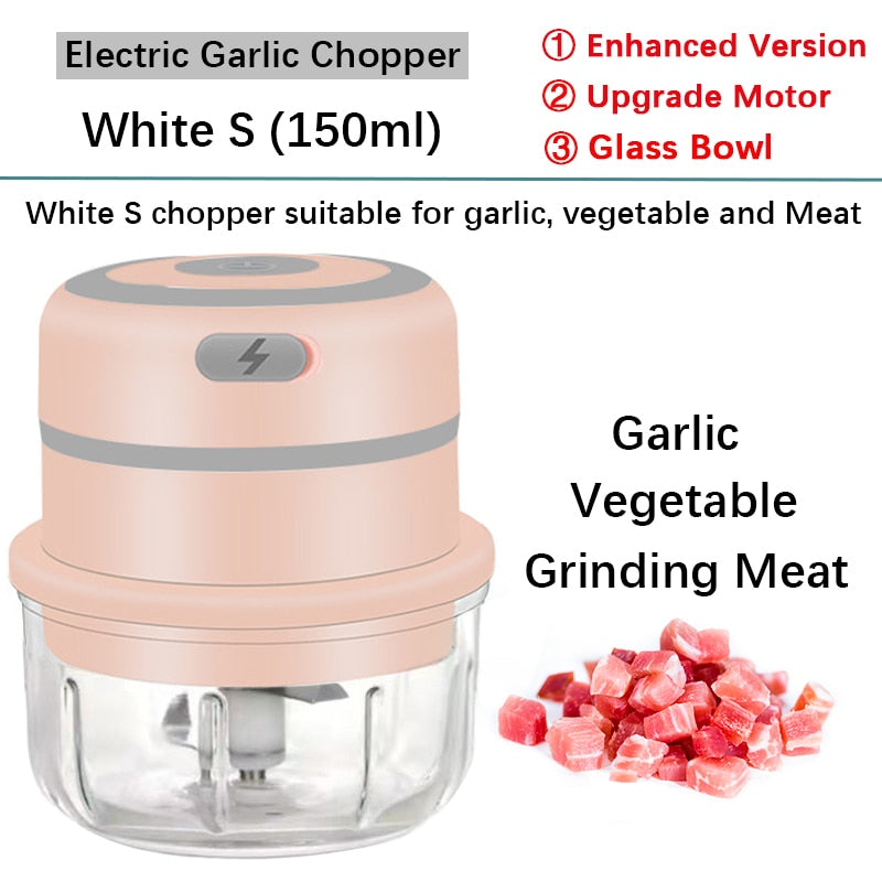 Electric Garlic  Meat Crusher Wireless