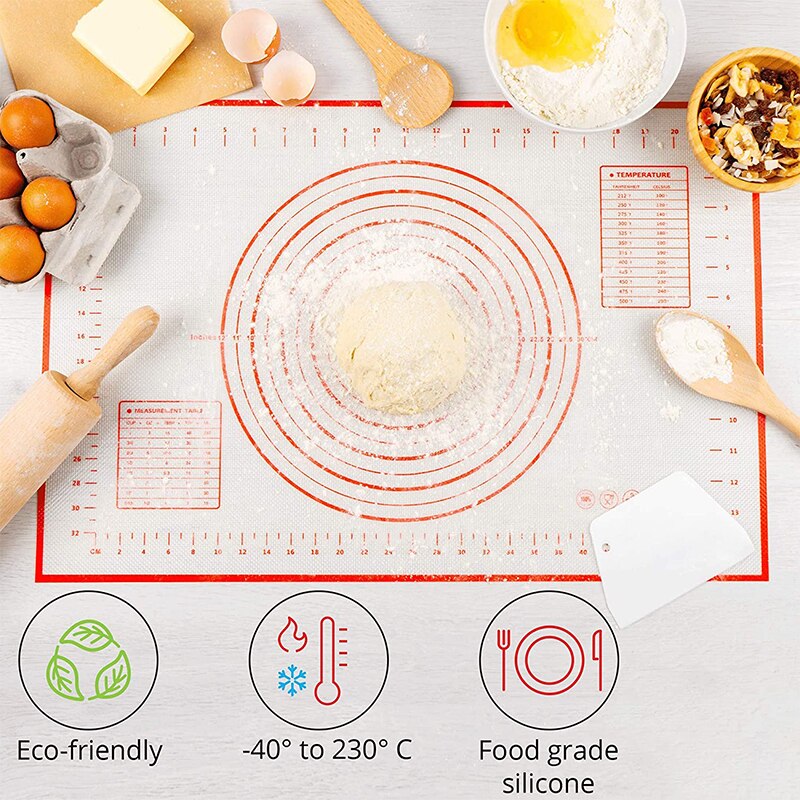 Oversize Silicone Baking Mat Rolling Kneading Pad