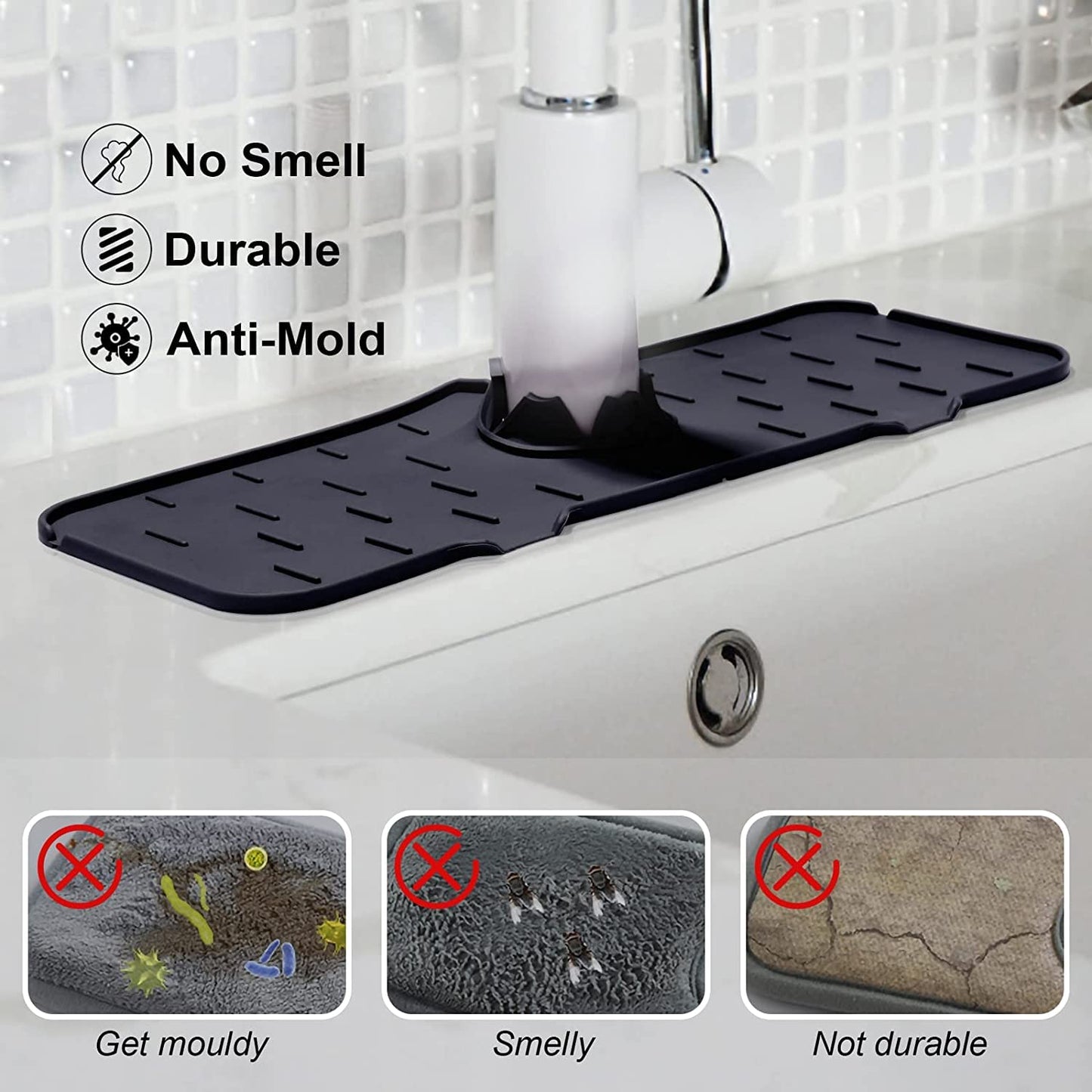 Silicone Kitchen Faucet Absorbent Mat