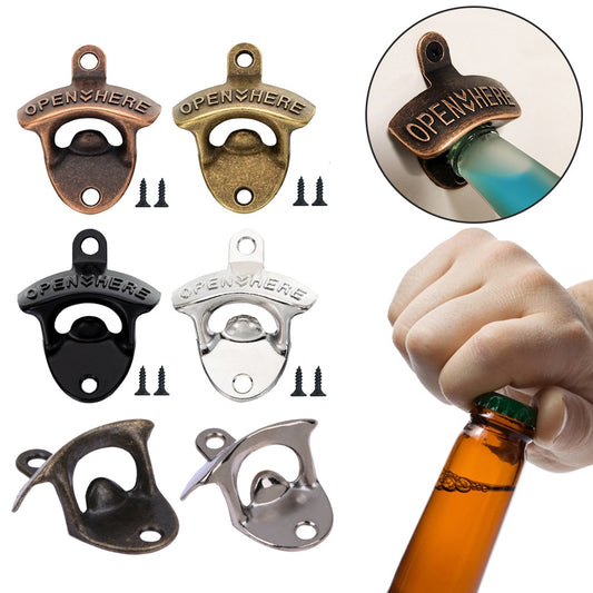 Retro Bottle Wall Mounted Wine Beer Opener