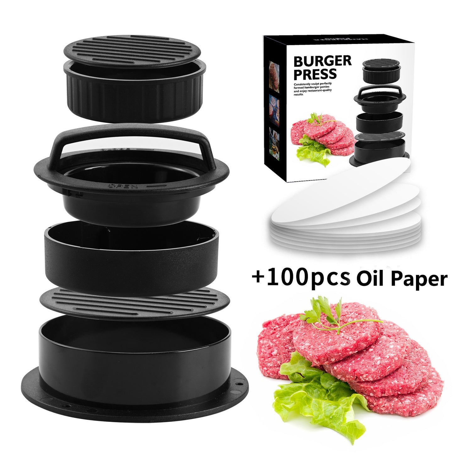 Hamburger Maker Press Round Shape