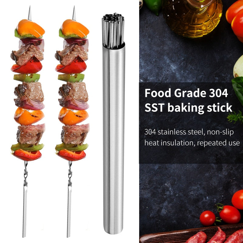 Barbecue Skewer Storage Tube Charcoal