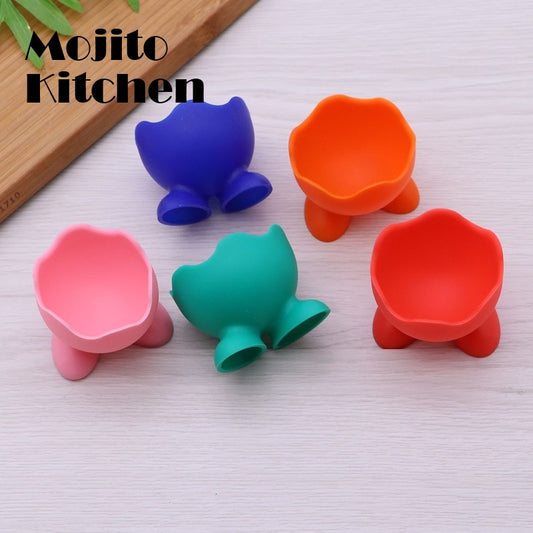 Silicone Egg Cup Holders Colored