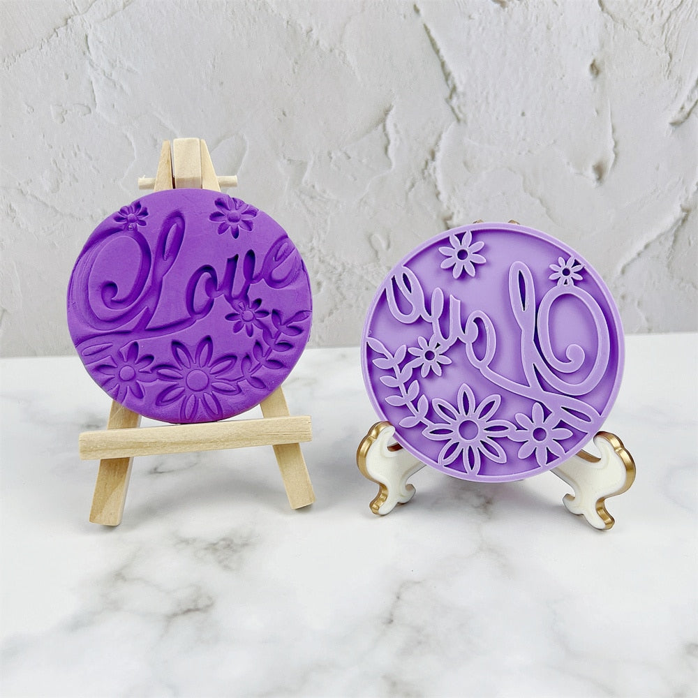 Lover Anniversary Biscuit Mould Stamp