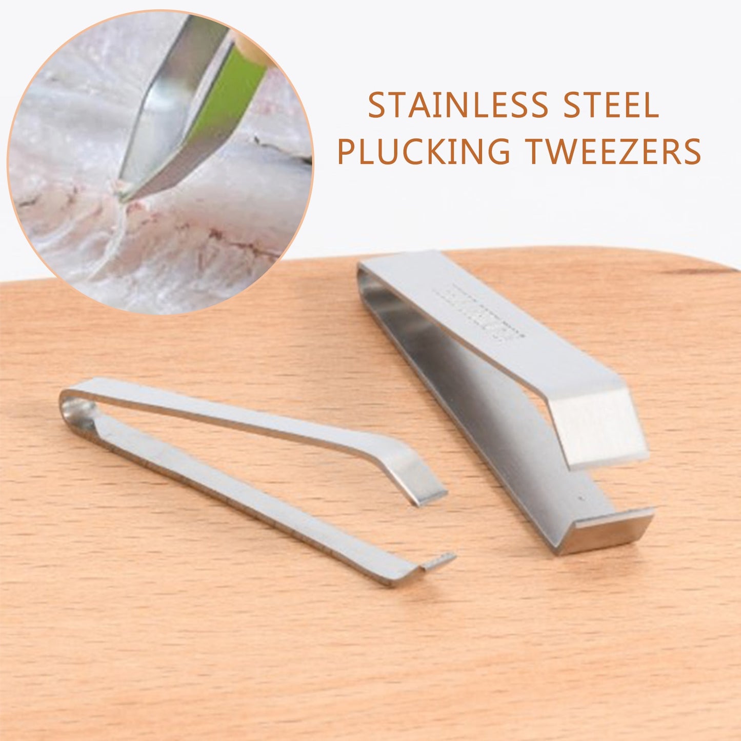 Stainless Steel Fish Bone Tweezers Remover