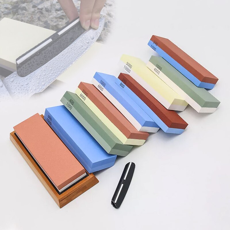 Sharpening Stone Whetstone Dual Side Set Knife