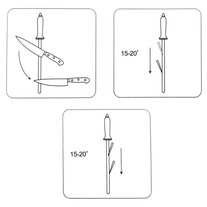 Knife Carmic Sharpening rod Sharpening steel