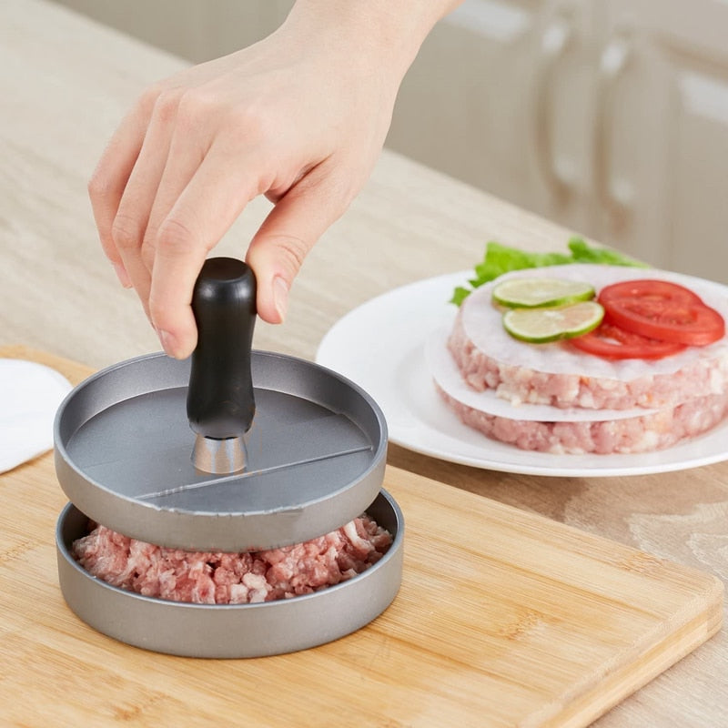 Round Shape Hamburger Press Aluminum