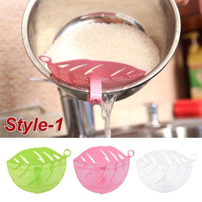 Silicone Kitchen Strainer Clip Pan Drain