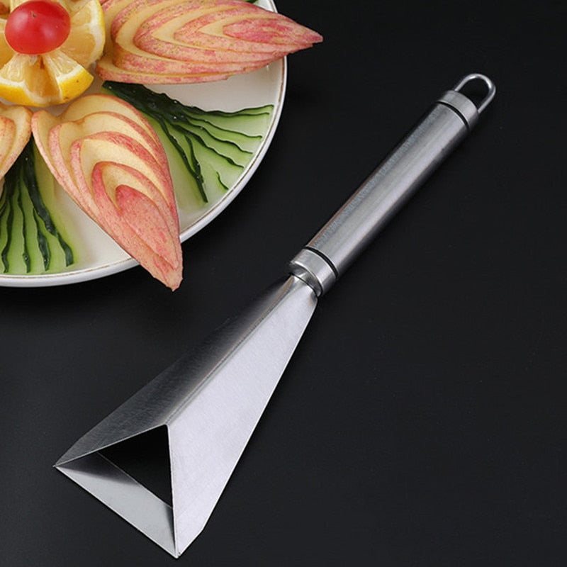 Stainless Steel Triangle Fruit Carving