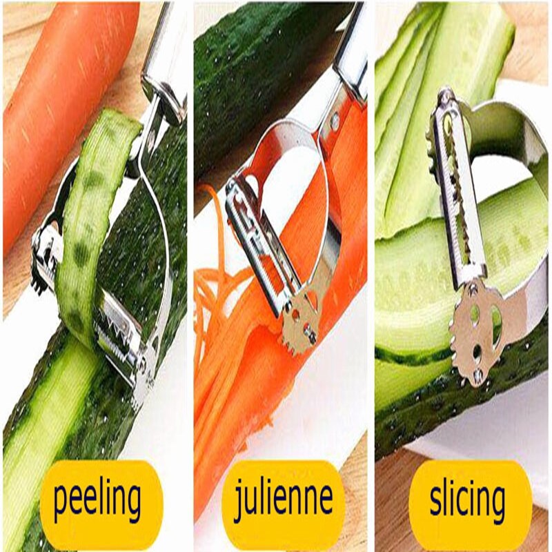 3 Pieces Stainless Steel Peeler Kitchen Gadget Potato