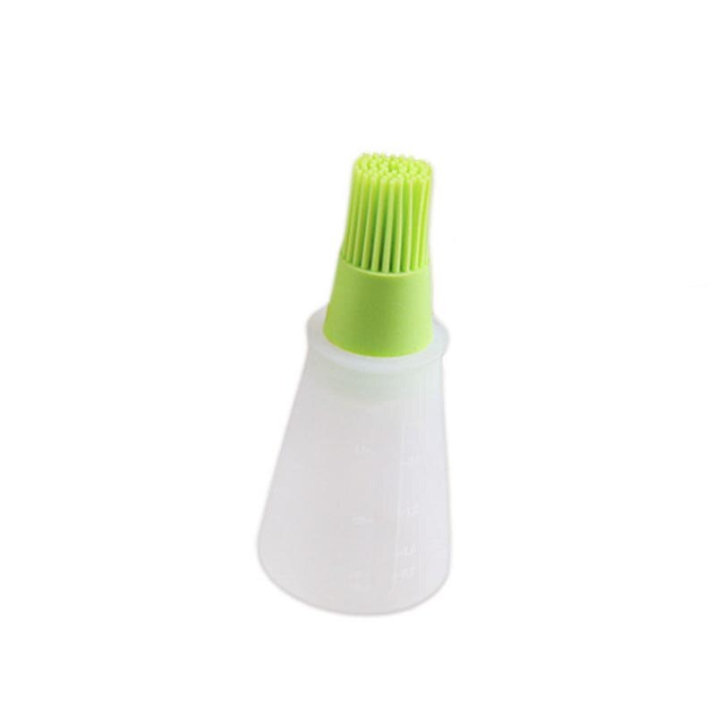 Silicone Oil Bottle with Cover Oil Bottle Brush