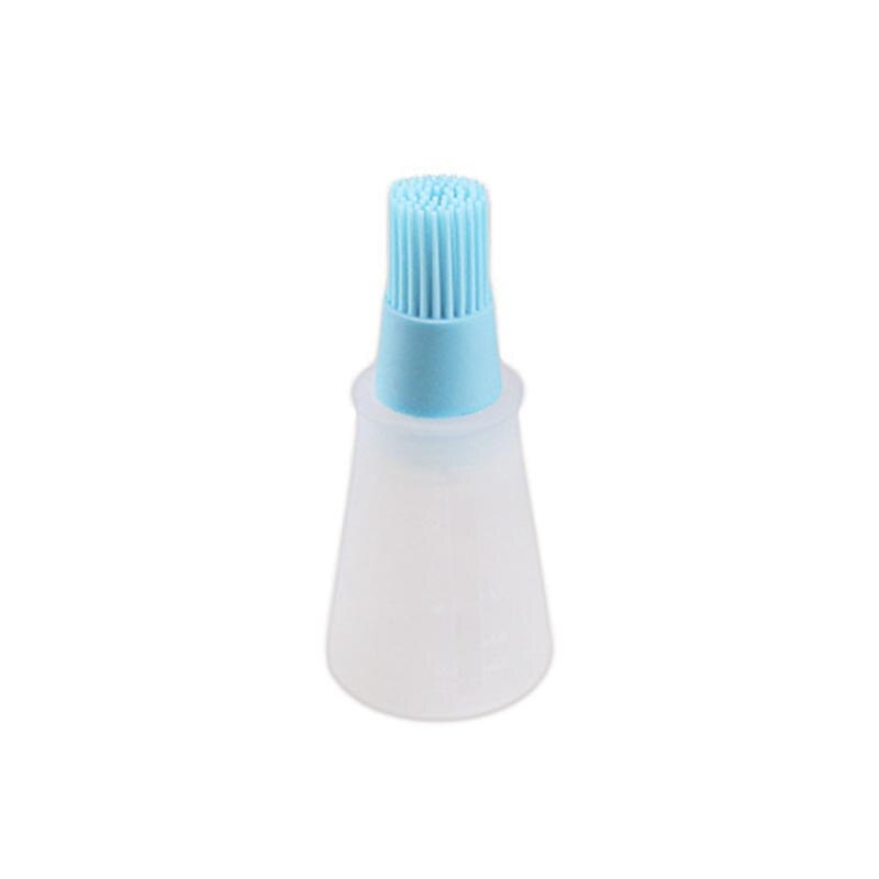 Silicone Oil Bottle with Cover Oil Bottle Brush