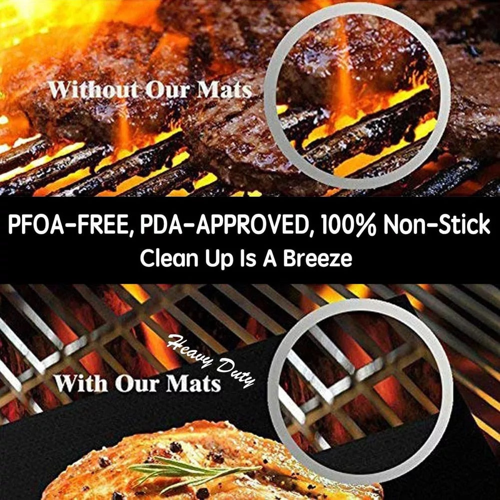 BBQ Grill Mat Barbecue Outdoor Baking Non-stick Pad