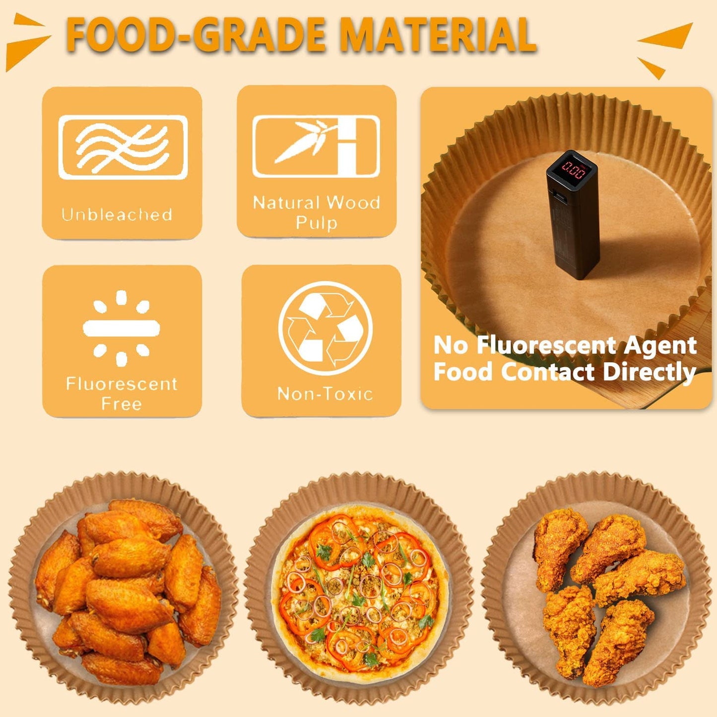 Nonstick Air Fryer Paper Oilproof