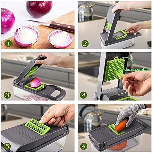 Vegetable Cutter Multifunctional 8 In 1 Slicer