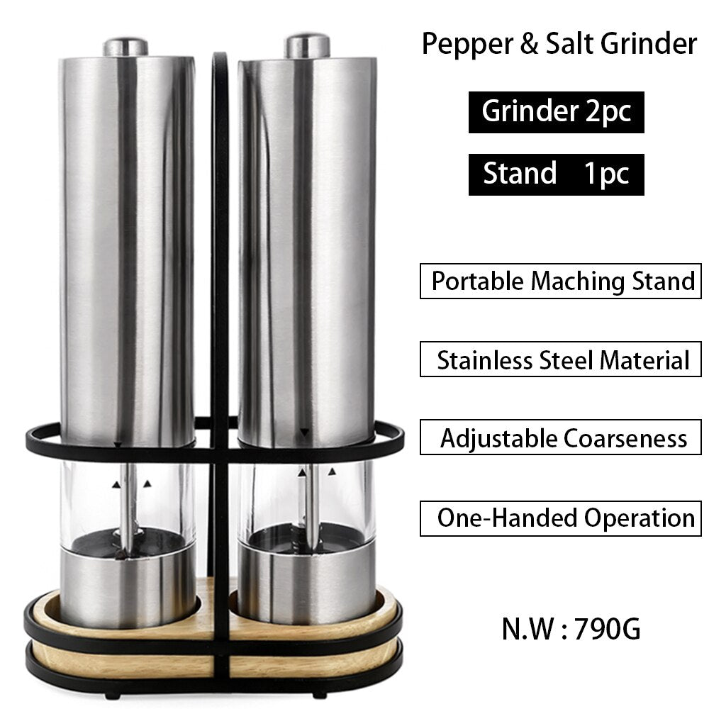 Mill Electric Stainless Steel Spice