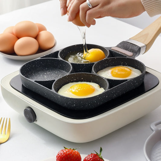 Non Stick Frying Pan Four-Hole Omelet Pan