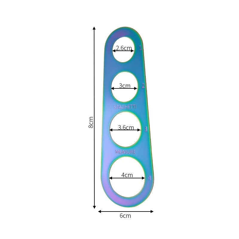 Clearing Pasta Ruler Measuring Tool