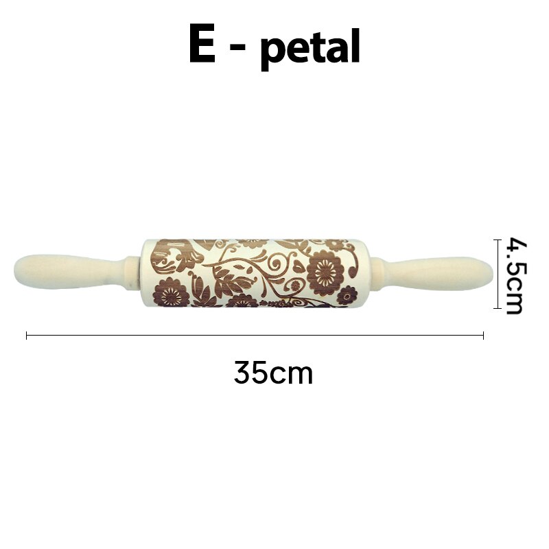 Christmas Embossing Rolling Pins With Patterns