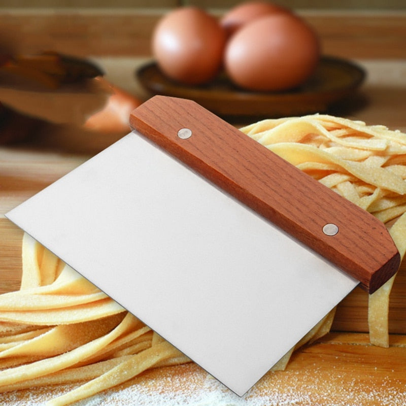 Dough Scraper Stainless Steel Pizza Cutter